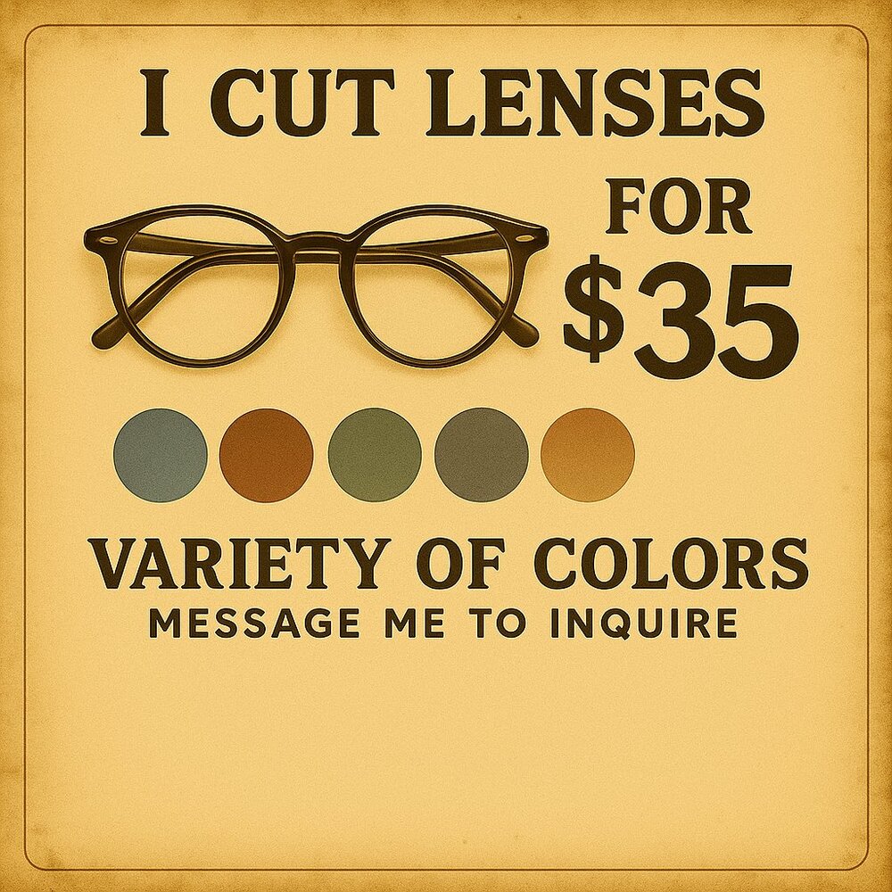 Custom Replacement Lenses Add-On | Brown, Blue, Green, Gray, Gradient & Mirrored